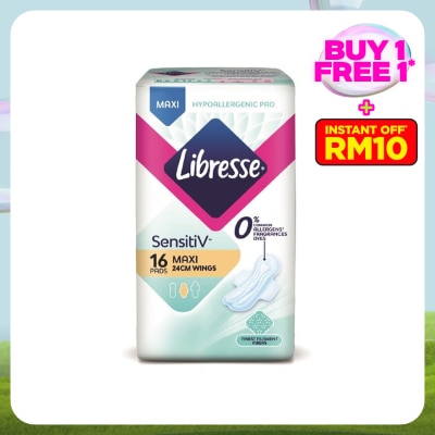 LIBRESSE SensitiV Maxi Wing 24cm 16s