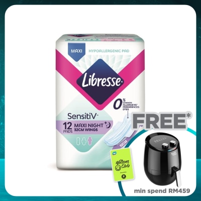 LIBRESSE SensitiV Maxi Night Wing 32cm 12s
