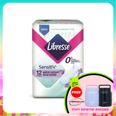 LIBRESSE - SensitiV Maxi Night Wing 32cm 12s