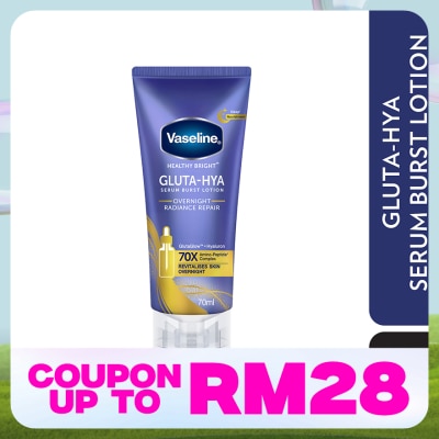 VASELINE Gluta-Hya Serum Lotion Overnight Rad Repair 70ml