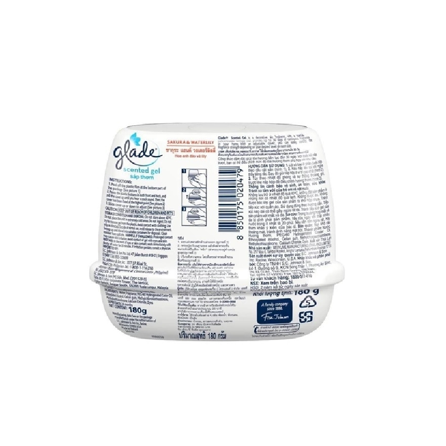 Glade Scented Gel Sakura has a large variety of ri