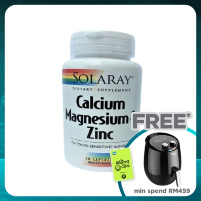 SOLARAY Calcium Magnesium & Zinc 50S