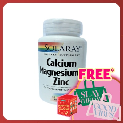 SOLARAY Calcium Magnesium & Zinc 50S