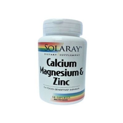 SOLARAY Calcium Magnesium & Zinc 50S