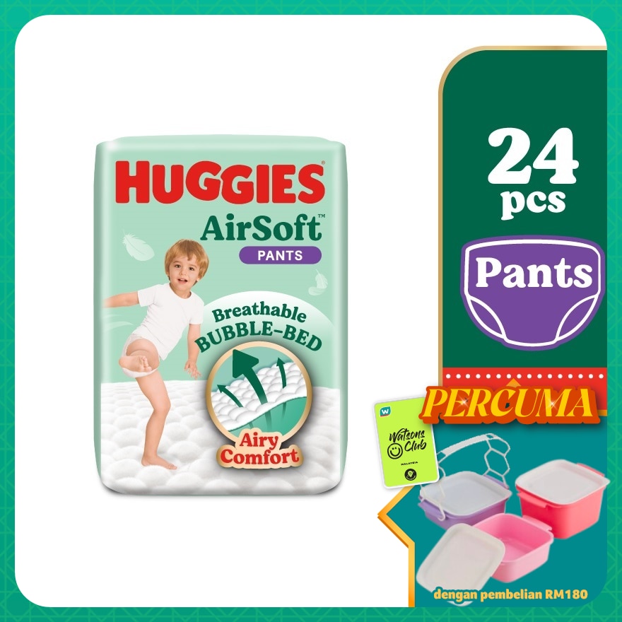 AirSoft Pants Diapers XXL 24s Breathable and soft diapers for baby