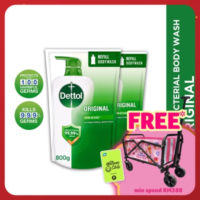 DETTOL Body Wash Original Refill Value Pack 800ml x2