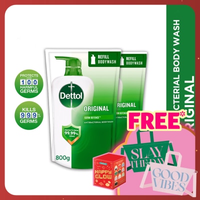 DETTOL Body Wash Original Refill Value Pack 800ml x2