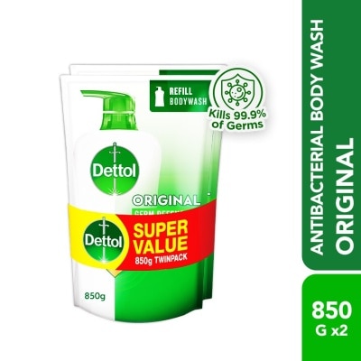 DETTOL Body Wash Original Refill Value Pack 850g x2