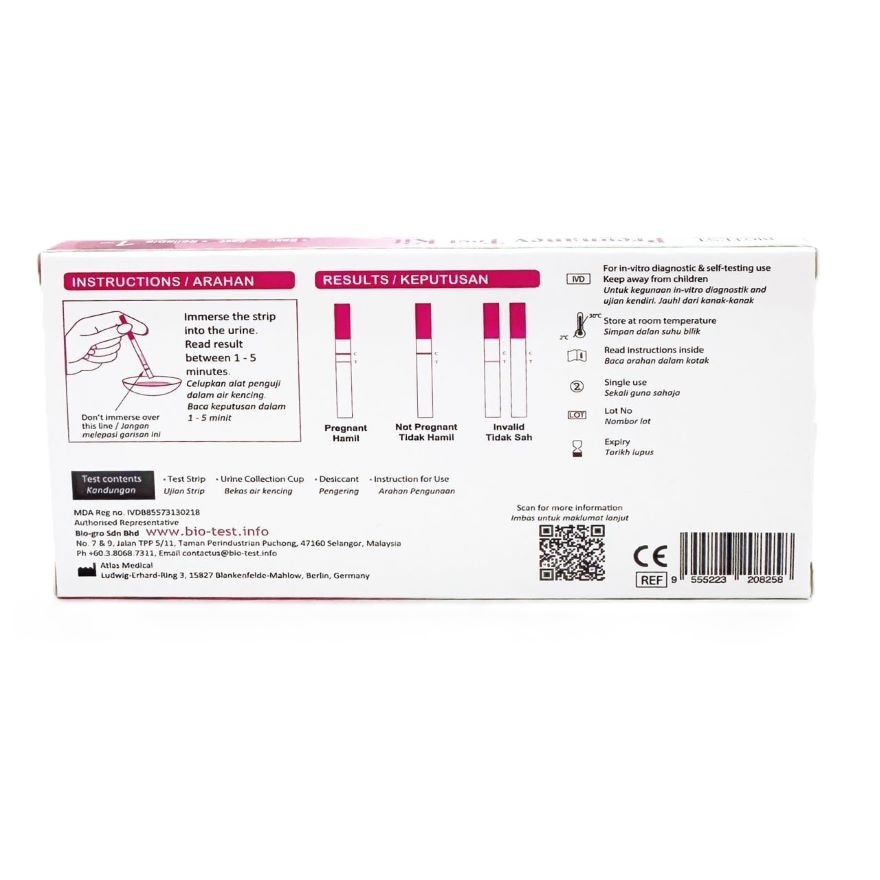 Pregnancy Test Strip 1's/box