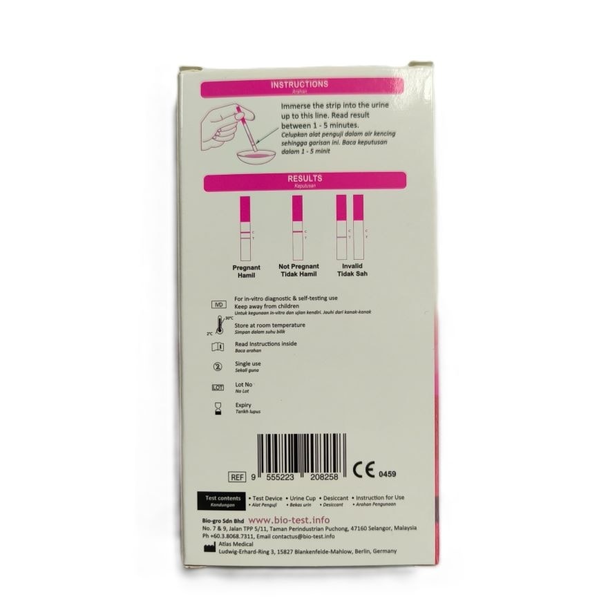 Pregnancy Test Strip 1's/box