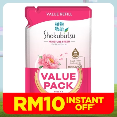 SHOKUBUTSU Body Wash Floral Bloom Refill 2 x 800g