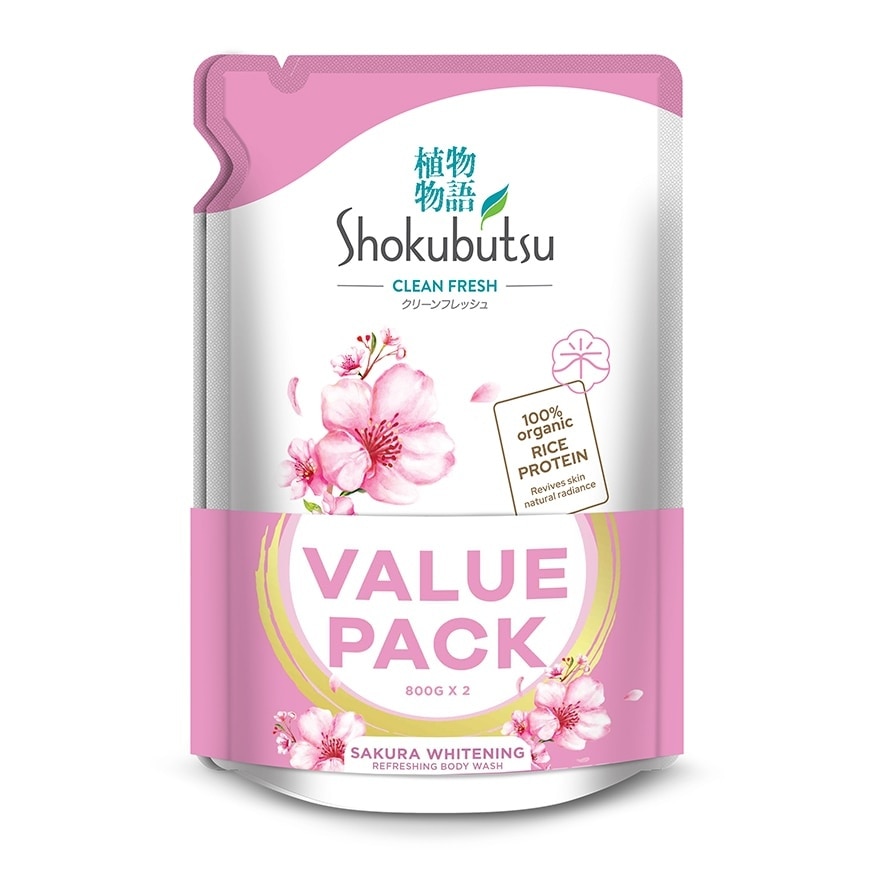 Body Wash Sakura White Refill 2 x 800g