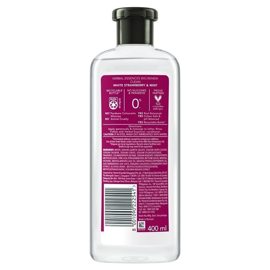 Strawberry & Mint Shampoo 400ML