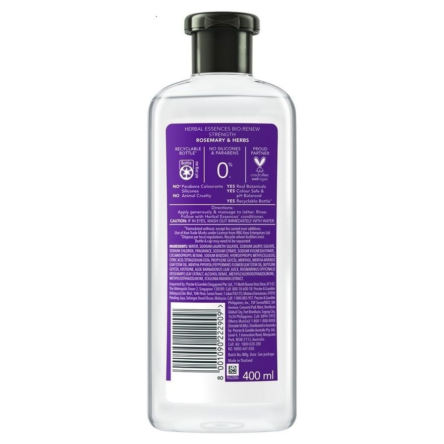 Rosemary & Herbs Shampoo 400ML