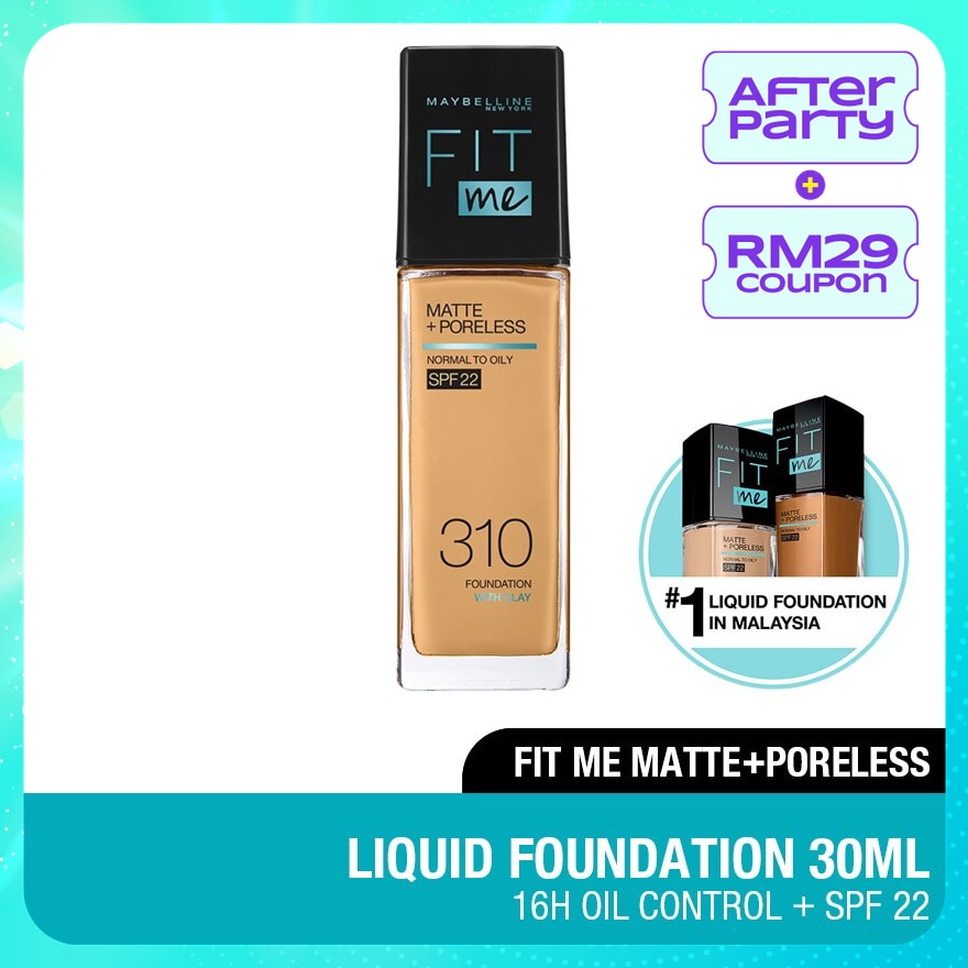 Fit Me Matte Liq Foundation SPF 310 Sun Beige