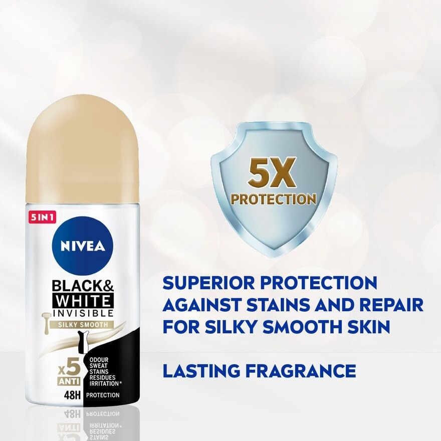 Deodorant B&W Silky Smooth Roll On TWP 2x50ml