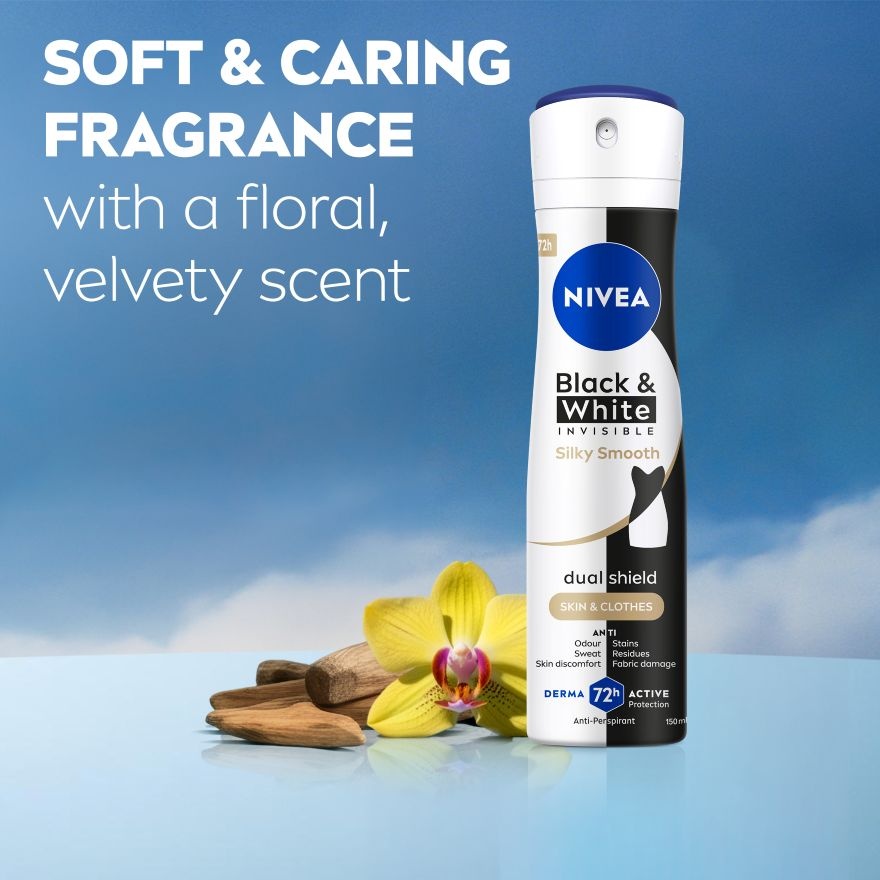 Deodorant B&W Silky Smooth Spray TWP 2 x150ml image