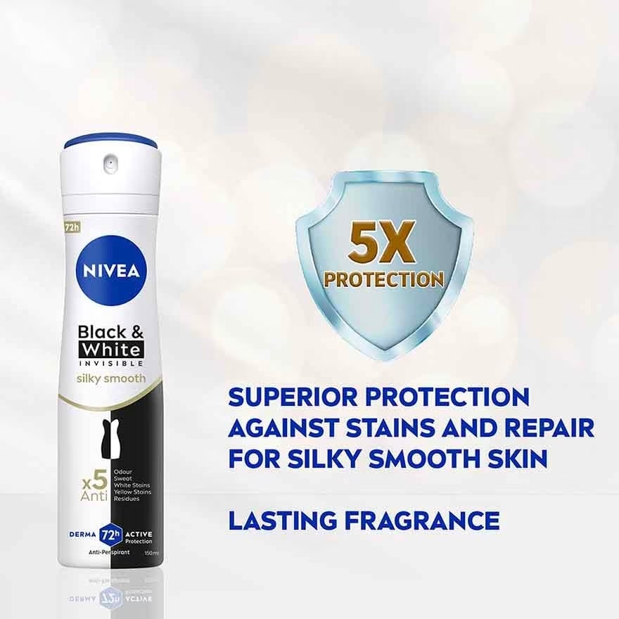Deodorant B&W Silky Smooth Spray TWP 2 x150ml