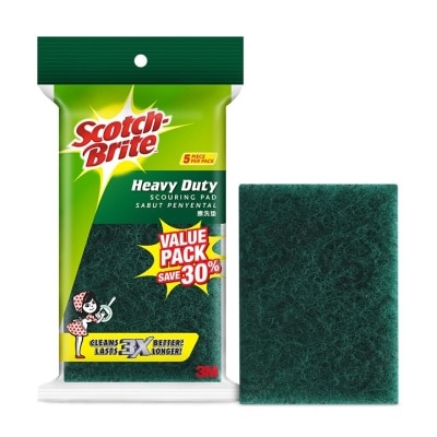 SCOTCH BRITE 31-5 TOUGH CLEAN SCOURING PAD 5 PC