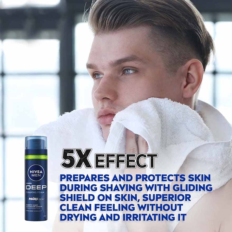 Men Face DEEP Shaving Foam 200ml image