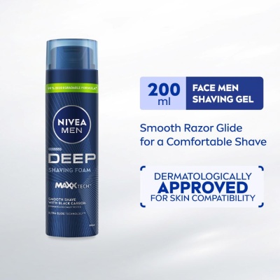 NIVEA FOR MEN Men Face DEEP Shaving Foam 200ml image