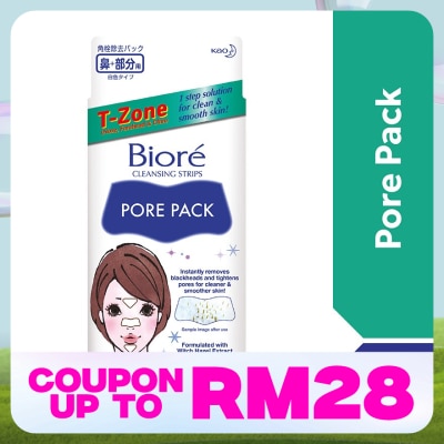 BIORE Cleansing Strips Pore Pack T-Zone 10's