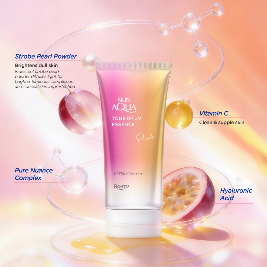 Skin Aqua Tone Up Uv Essence Happiness Aura 80g (Charm Version)