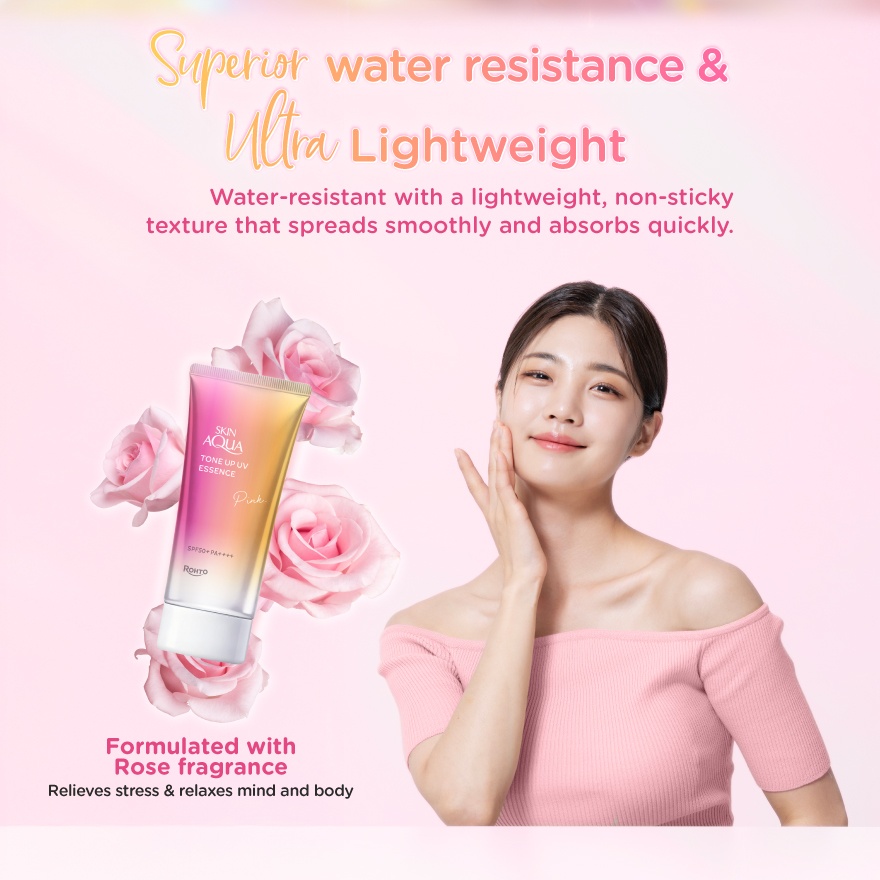 Skin Aqua Tone Up Uv Essence Happiness Aura 80g (Charm Version)