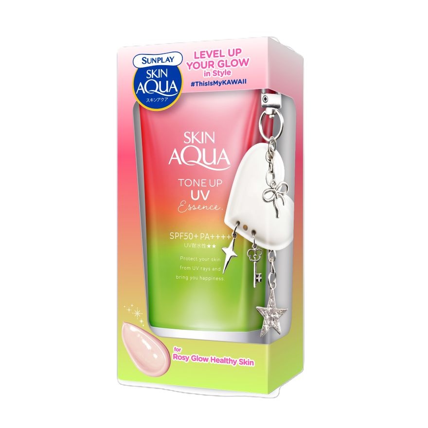 Skin Aqua Tone Up Uv Essence Happiness Aura 80g (Charm Version)
