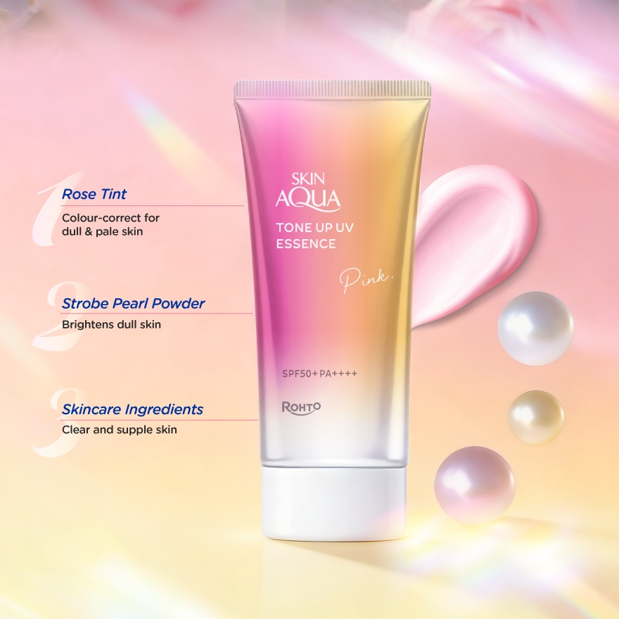 Skin Aqua Tone Up Uv Essence Happiness Aura 80g (Charm Version)