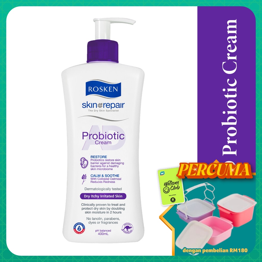 Rosken AD Probiotic Cream 400ml