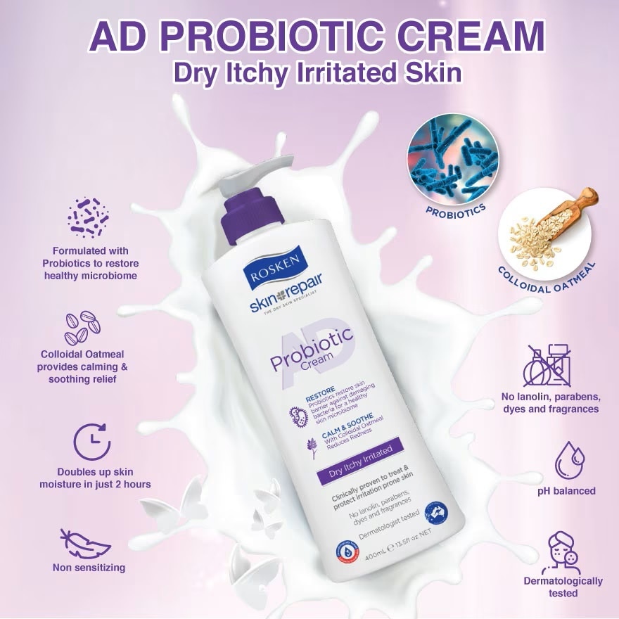 Rosken AD Probiotic Cream 75ml