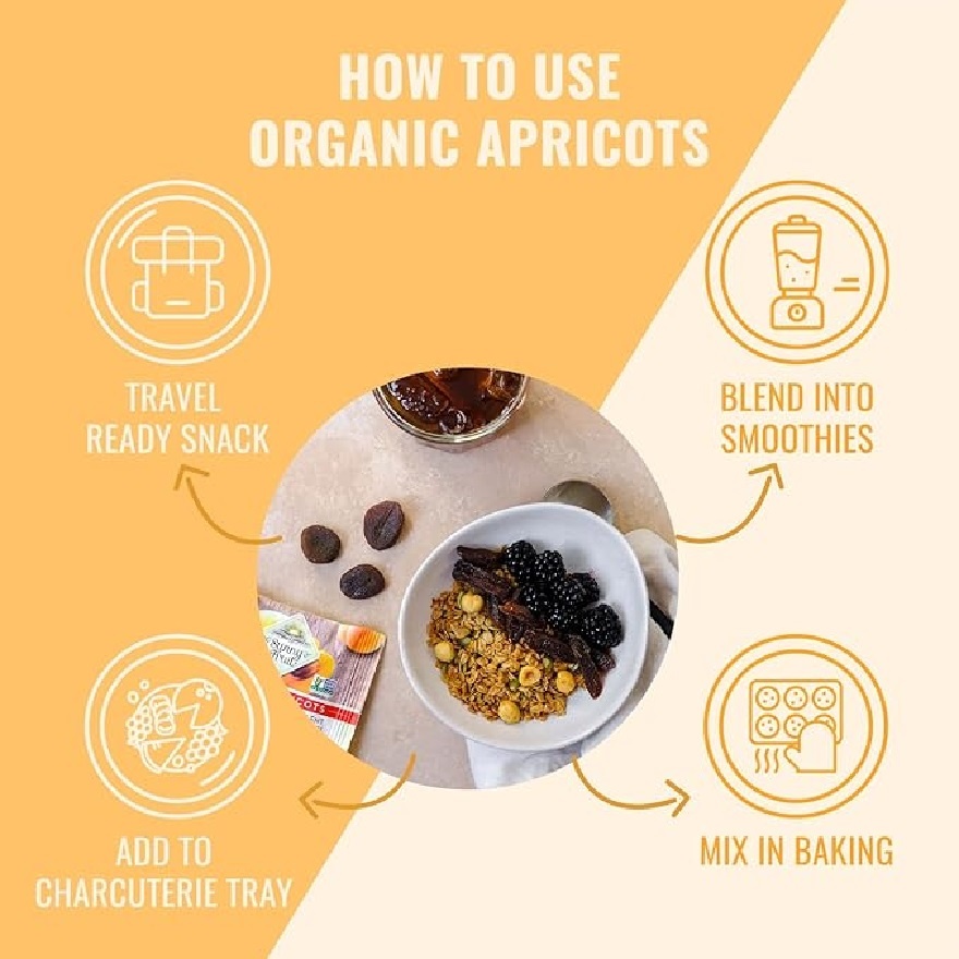 Organic Dried Apricots 5 x 30g image