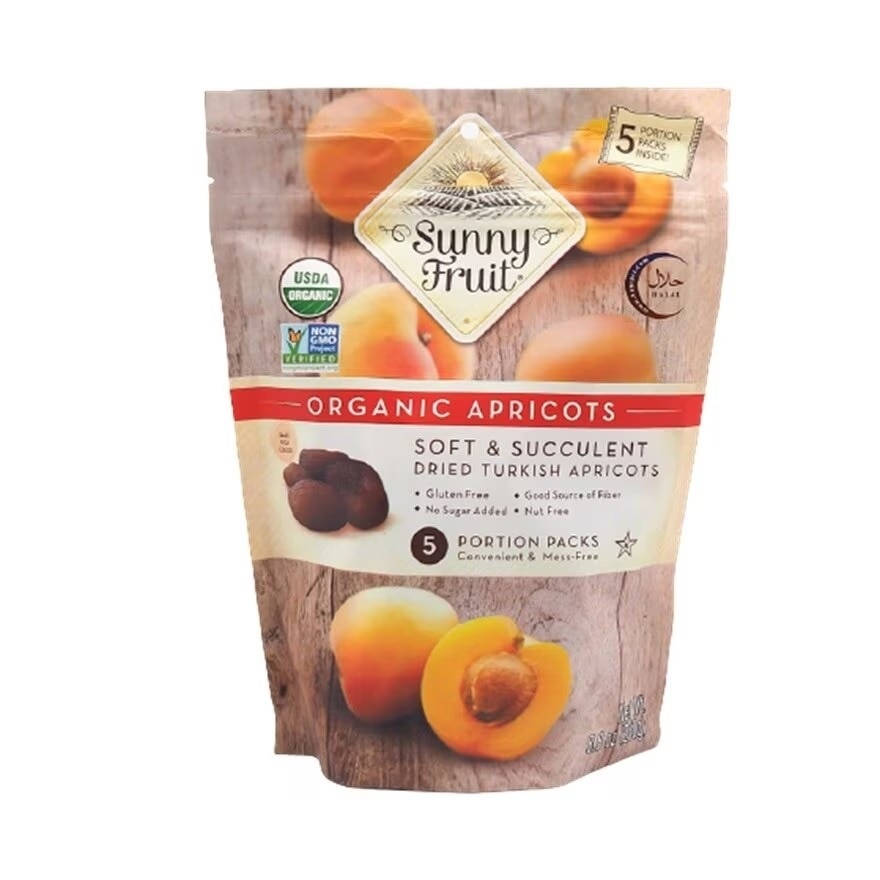 Organic Dried Apricots 5 x 50g