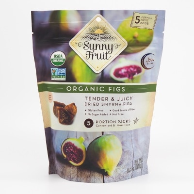 SUNNY FRUIT Organic Dried Figs 5 x 50g