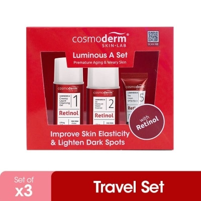 COSMODERM Luminous A Travel Set