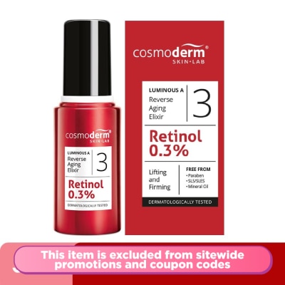 COSMODERM Luminous A Reverse Aging Elixir 30ml