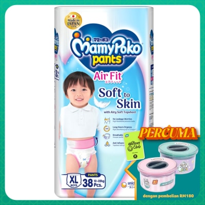 MAMYPOKO Air Fit Baby Boy Disposable Diapers XL 38's