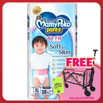 MAMYPOKO Air Fit Baby Boy Disposable Diapers XL 38's