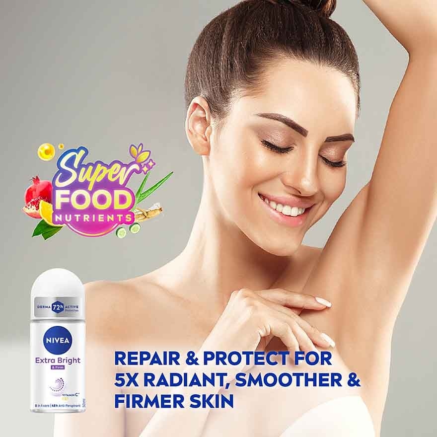 Deodorant  Extra Bright & Firm Q10 Roll On TWP 2x50ml