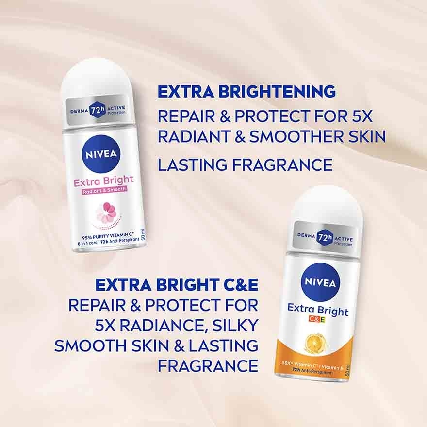 Deodorant  Extra Bright & Firm Q10 Roll On TWP 2x50ml