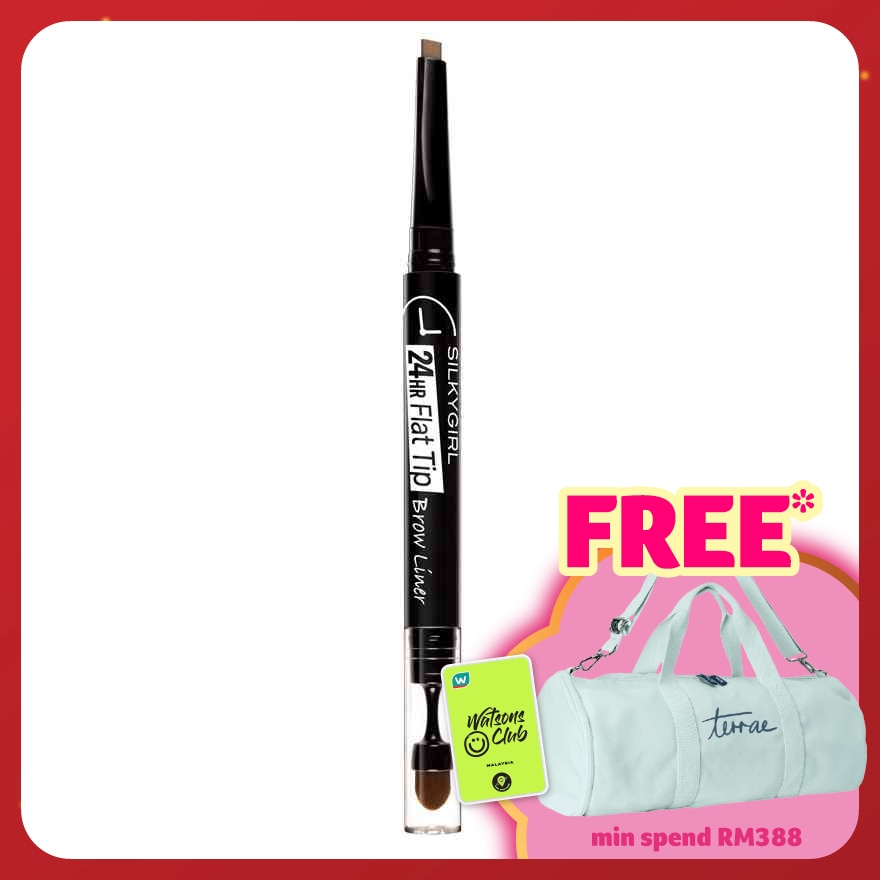 SILKYGIRL 24HR Flat Tip Brow Liner 02 Dark Brown