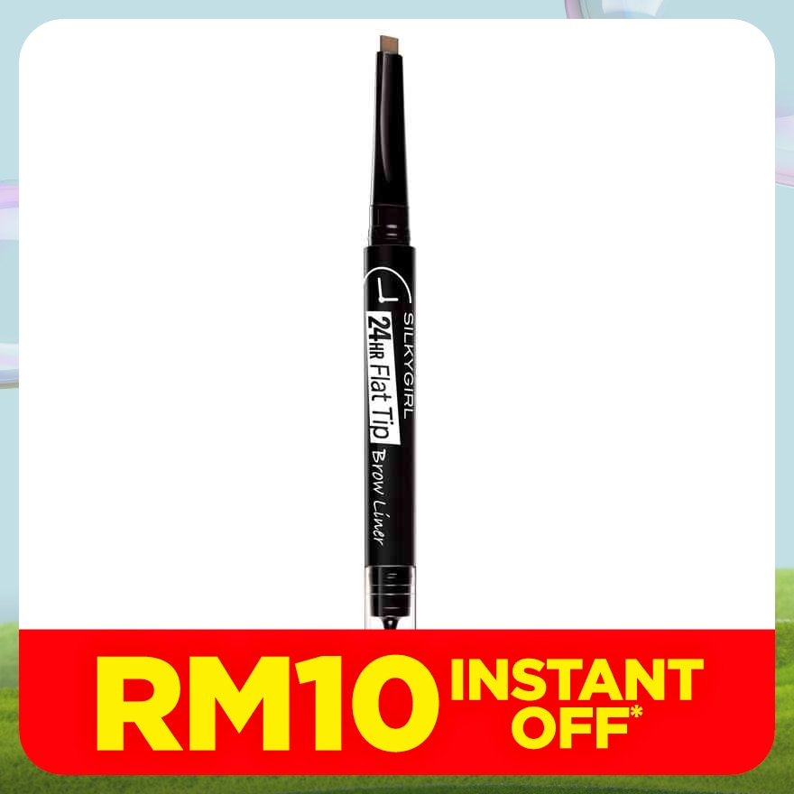 SILKYGIRL 24HR Flat Tip Brow Liner 02 Dark Brown