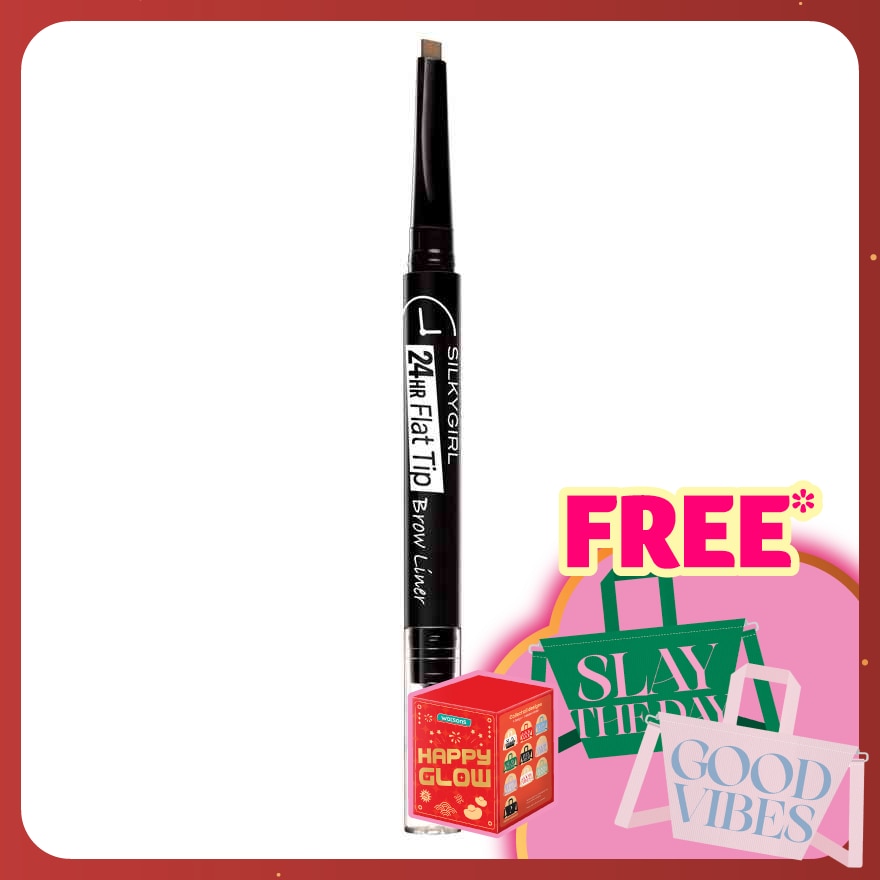 SILKYGIRL 24HR Flat Tip Brow Liner 02 Dark Brown