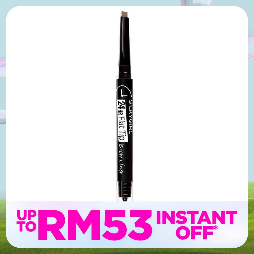 SILKYGIRL 24HR Flat Tip Brow Liner 02 Dark Brown