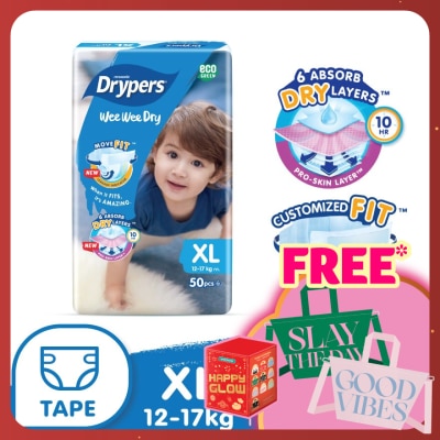 DRYPERS Wee Wee Dry Mega Tape XL 50's