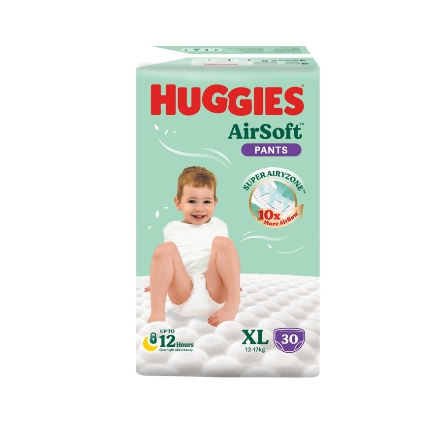 AirSoft Pants Diapers XL 30s Breathable and soft diapers for baby