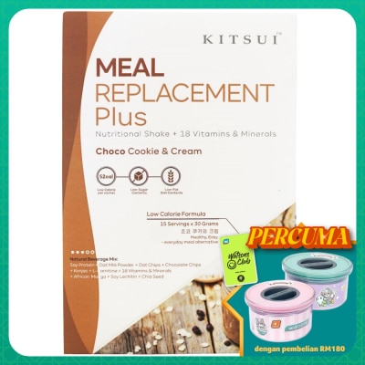 KITSUI Meal Replacement + Choco Cookie & Cream 30gX15s