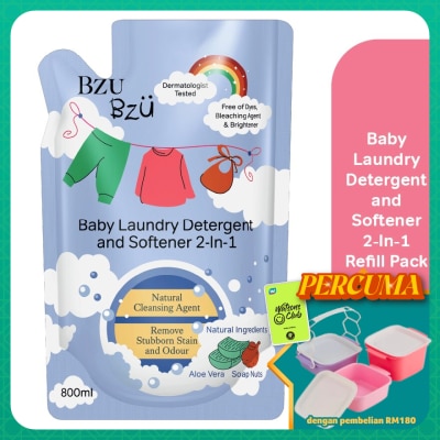 BZU BZU - Baby Laundry Detergent & Softener 2IN1 Refill800ML