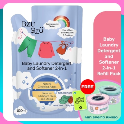 BZU BZU Baby Laundry Detergent & Softener 2IN1 Refill800ML